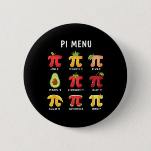 Badge Rond 5 Cm Menu Pi 3,14 Symbole du nombre Pi Prof de maths dr