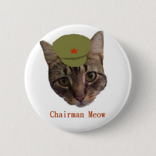 Badge Rond 5 Cm Meow de Président