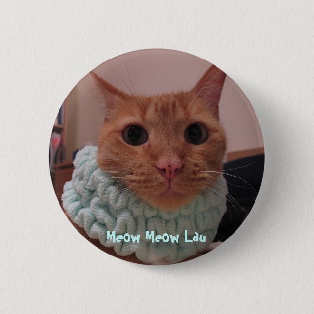 Badge Rond 5 Cm Meow Lau de Meow (Devant)