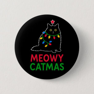 Badge Rond 5 Cm Meowy Catmas