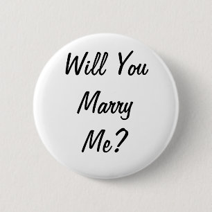 Badge Rond 5 Cm M'épouserez-vous ? Insigne