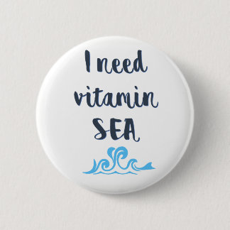 Badge Rond 5 Cm Mer vitamine