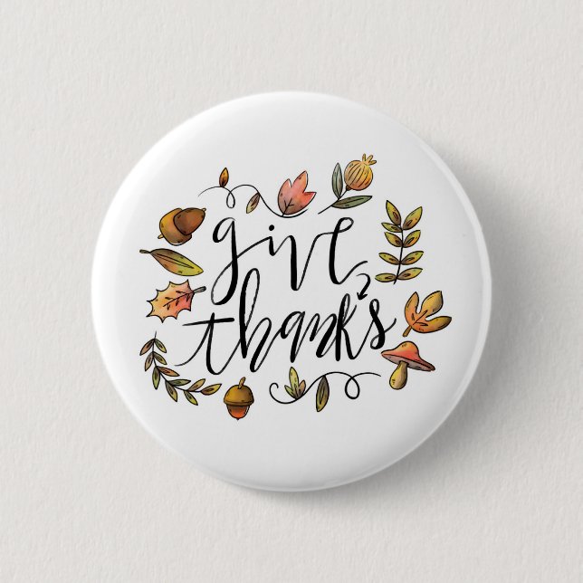 Badge Rond 5 Cm Merci (Devant)