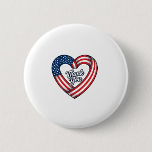 Badge Rond 5 Cm Merci Cœur Patriotique Design Vectoriel Vintage_1