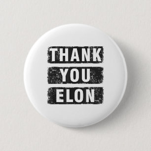 Badge Rond 5 Cm Merci Elon