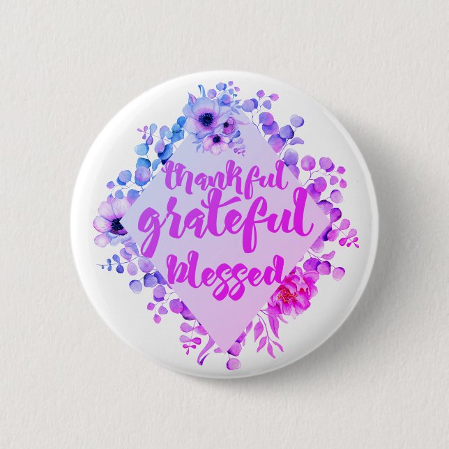 Badge Rond 5 Cm Merci gracieux béni (Devant)
