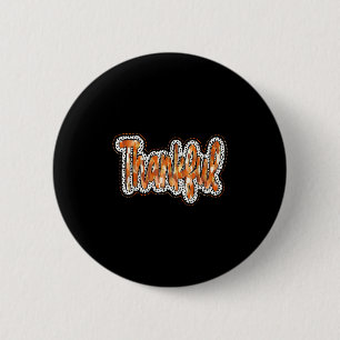 Badge Rond 5 Cm Merci Jésus bénit Action de grâce automne Ch