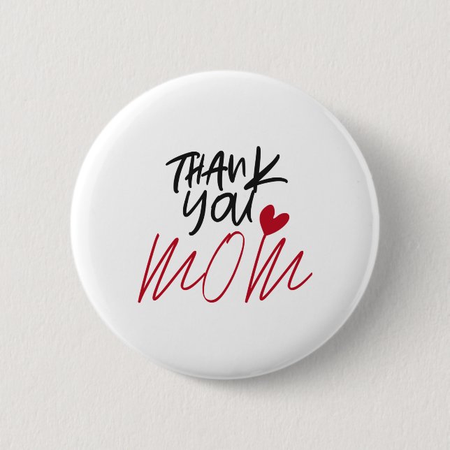 Badge Rond 5 Cm Merci Maman (Devant)