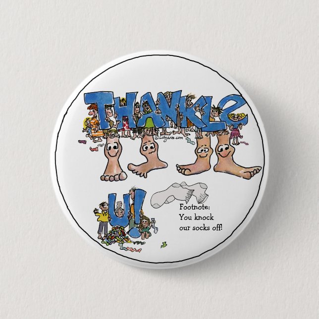 Badge Rond 5 Cm Merci personnalisé (Devant)
