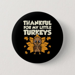 Badge Rond 5 Cm Merci Pour Mes Petites Dindons Thanksgiving Teache