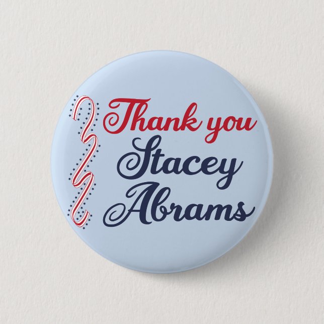 Badge Rond 5 Cm Merci Stacey Abrams (Devant)