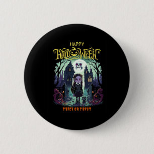 Badge Rond 5 Cm Mercredi Costume Halloween Pour Enfants Et Pa