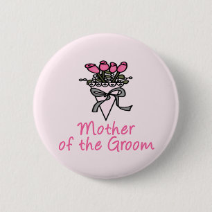 Badge Rond 5 Cm Mère de bouquet du marié