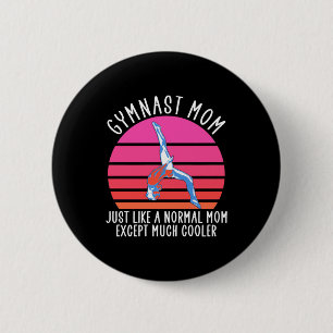 Badge Rond 5 Cm Mère de gymnaste