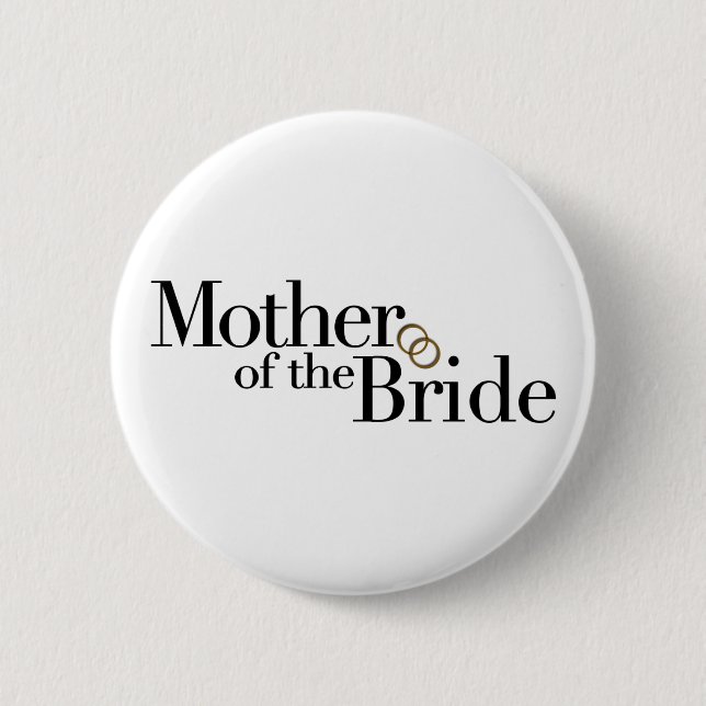 Badge Rond 5 Cm Mère de la jeune mariée (Devant)