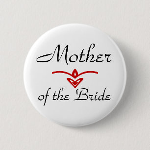 Badge Rond 5 Cm Mère, de la jeune mariée