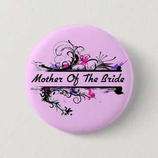 Badge Rond 5 Cm Mère de la jeune mariée