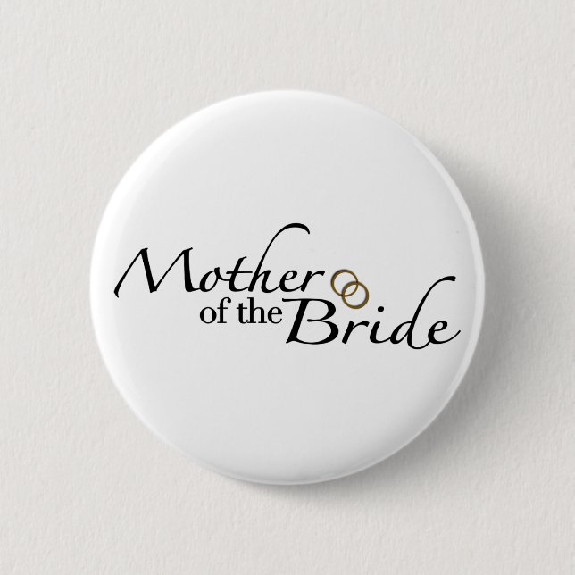 Badge Rond 5 Cm Mère de la jeune mariée 2 (Devant)