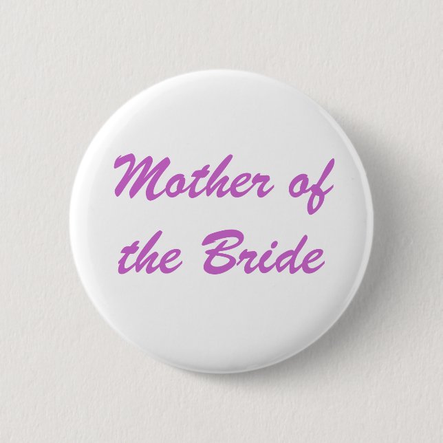 Badge Rond 5 Cm Mère de la mariée (Devant)