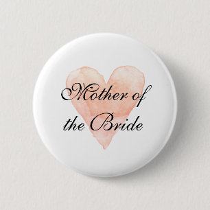Badge Rond 5 Cm Mère de la mariée mariage insigne