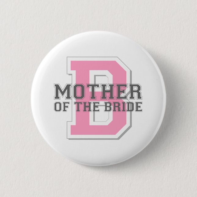 Badge Rond 5 Cm Mère de l'acclamation de jeune mariée (Devant)