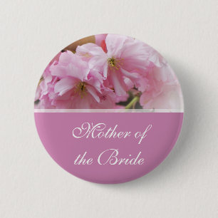 Badge Rond 5 Cm Mère de mariage de printemps charmant cerisier ros