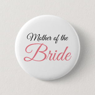 Badge Rond 5 Cm Mère de Script Pink