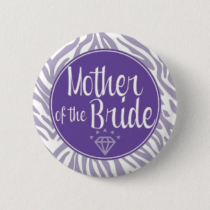 Badge Rond 5 Cm Mère du bouton de jeune mariée