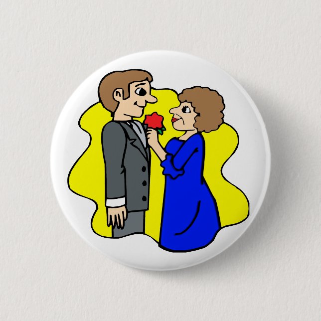 Badge Rond 5 Cm Mère du bouton Groom (Devant)