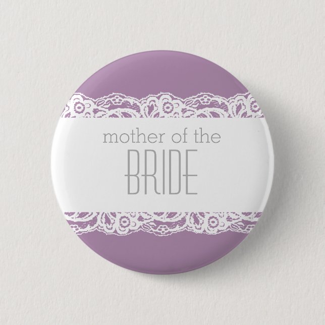 Badge Rond 5 Cm Mère du Bouton Mariée-Choisissez votre propre coul (Devant)