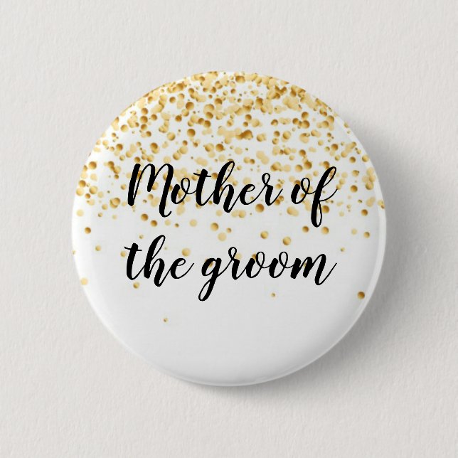 Badge Rond 5 Cm Mère du marié (Devant)