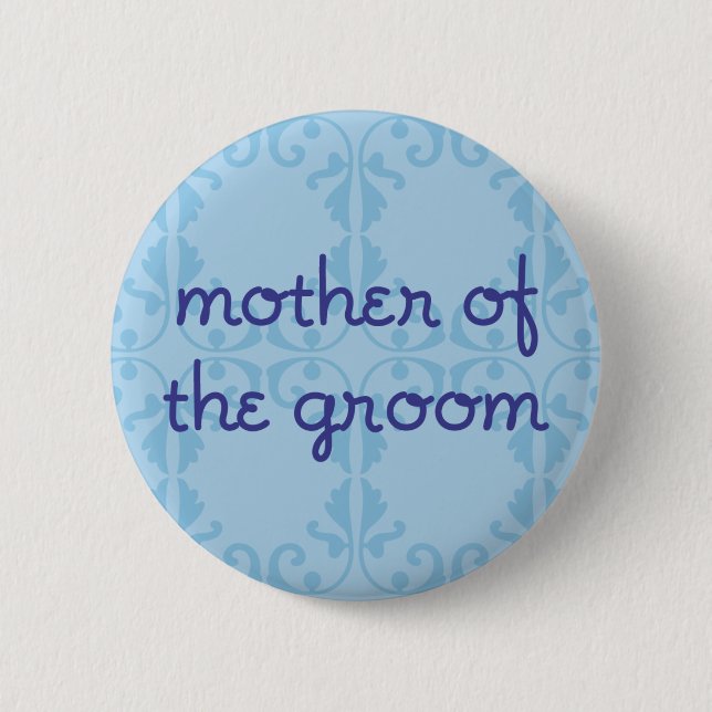 Badge Rond 5 Cm Mère du marié (conception 3) (Devant)