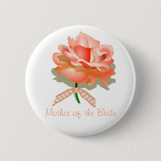 Badge Rond 5 Cm Mère du Pin de jeune mariée