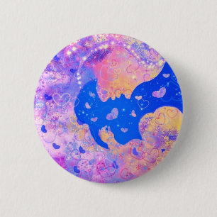 Badge Rond 5 Cm Mère et bébé - Ajouter votre photo / Texte / Nom