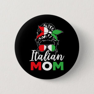 Badge Rond 5 Cm Mère Italienne Europe Pays Voyage Italie Mères Da