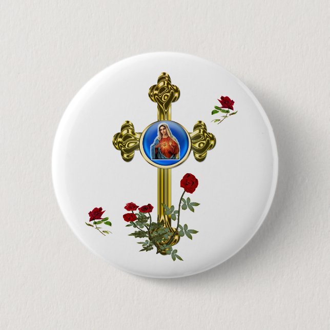 Badge Rond 5 Cm Mère MAry (Devant)