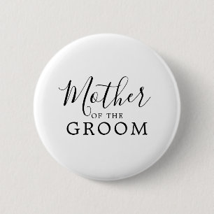 Badge Rond 5 Cm Mère minimaliste de la Fête des mariées de chambre