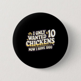 Badge Rond 5 Cm Mère poule drôle Reine du poulailler de la cour Po