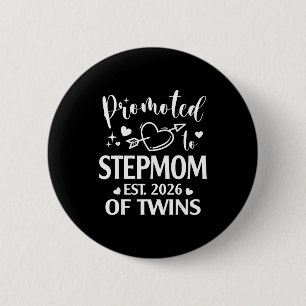 Badge Rond 5 Cm Mères de substitution jumelles promues Ét 2026 Art