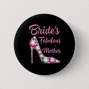 Badge Rond 5 Cm Mères Fabulous Mariée Heureux Mariage marié Jour V
