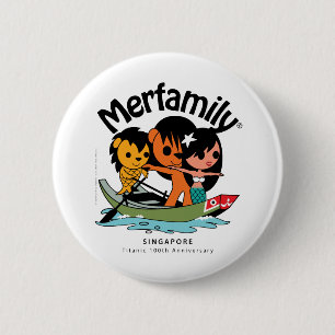 Badge Rond 5 Cm MERFAMILY® Singapour "Titanic Keepsaké"