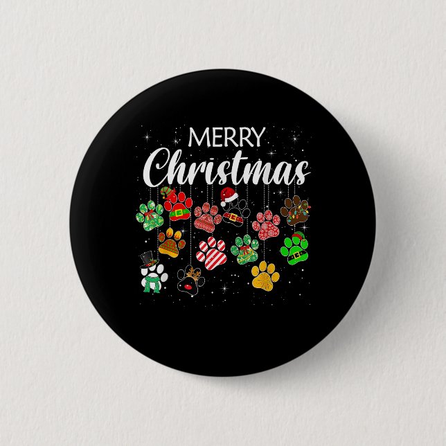 Badge Rond 5 Cm Merry Christmas 2021 (Devant)