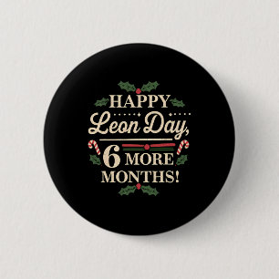 Badge Rond 5 Cm Merry Leon Day Noel Ckwards Funny Christmas Counte