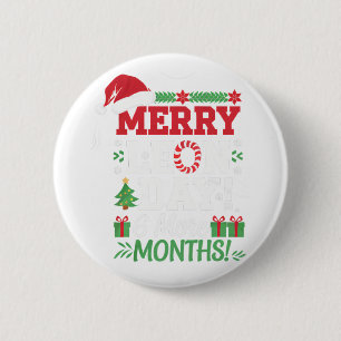 Badge Rond 5 Cm Merry Leon Day Noel Ckwards Funny Christmas Counte