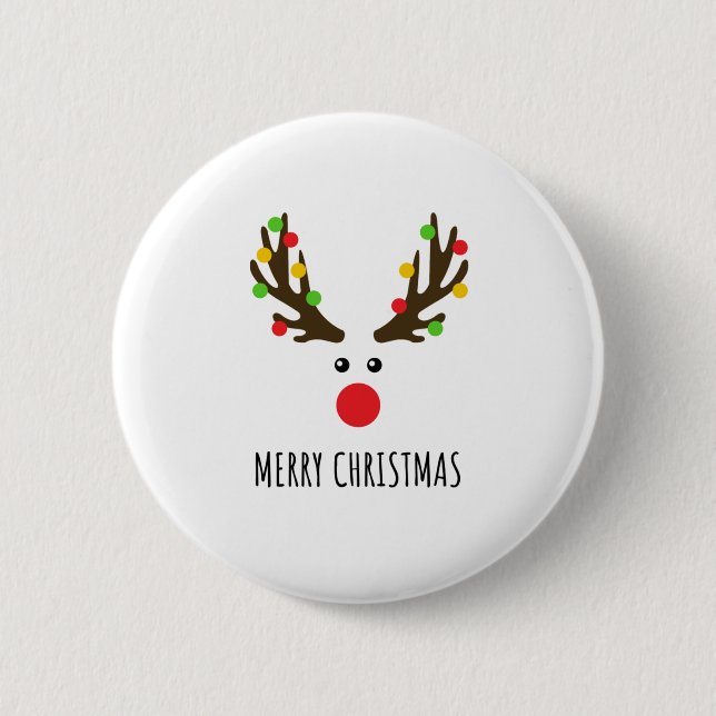 BADGE ROND 5 CM MERRY NOËL (Devant)