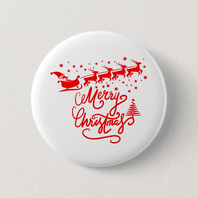 BADGE ROND 5 CM MERRY NOËL (Devant)