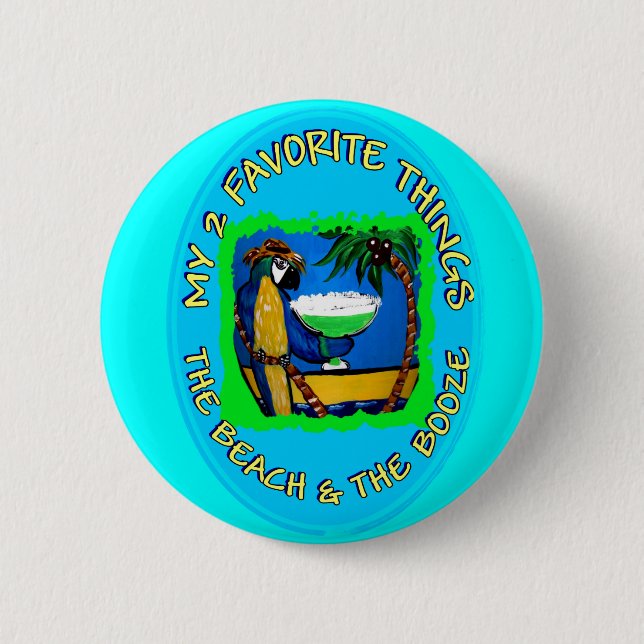 BADGE ROND 5 CM MES 2 CHOSES PRÉFÉRÉES (Devant)
