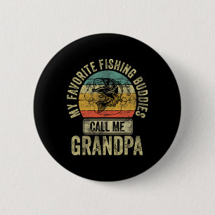 Badge Rond 5 Cm Mes Amies De Pêche Préférées M'Appelent Grand-Père