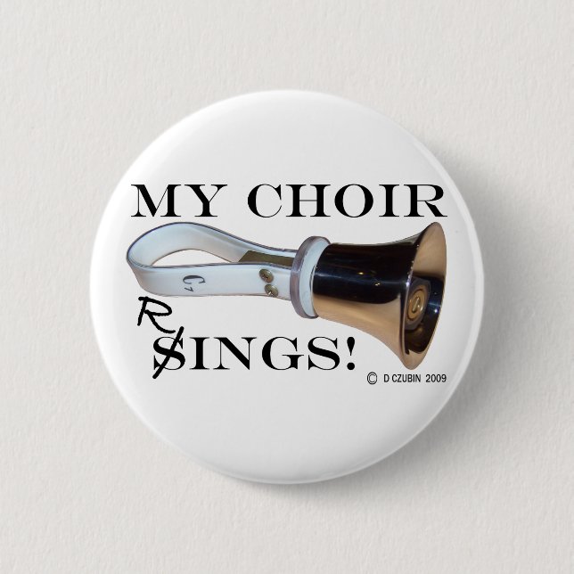 Badge Rond 5 Cm Mes anneaux de choeur (Devant)