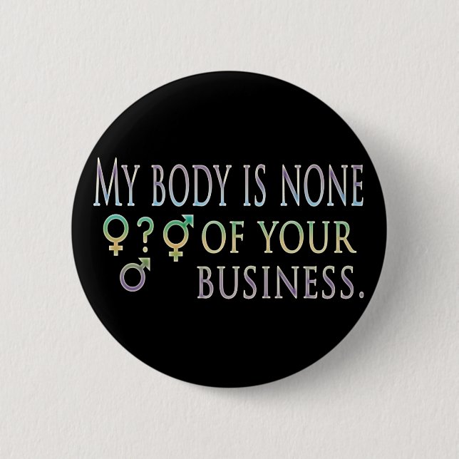 Badge Rond 5 Cm Mes boutons de corps (Devant)